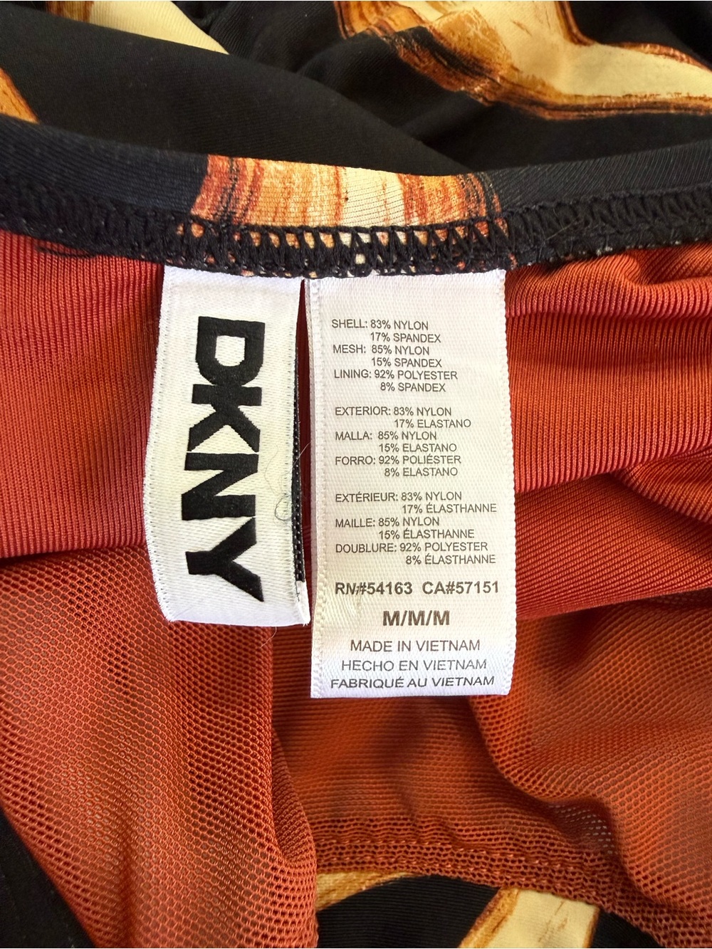 DKNY One Piece Swimsuit Size M - Picture 3 of 3